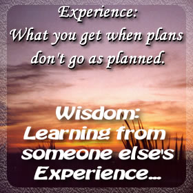 Wisdom vs Experience